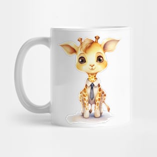 Giraffe Wearing a Tie Mug